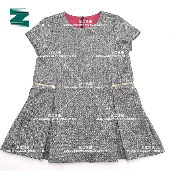Rochie Decorata Cu Fermoar Pentru Copii